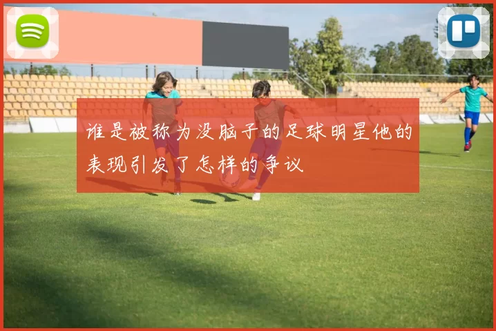 谁是被称为没脑子的足球明星他的表现引发了怎样的争议