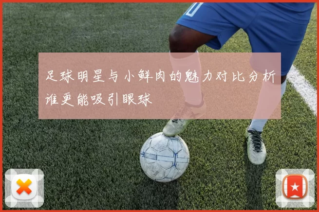 足球明星与小鲜肉的魅力对比分析谁更能吸引眼球