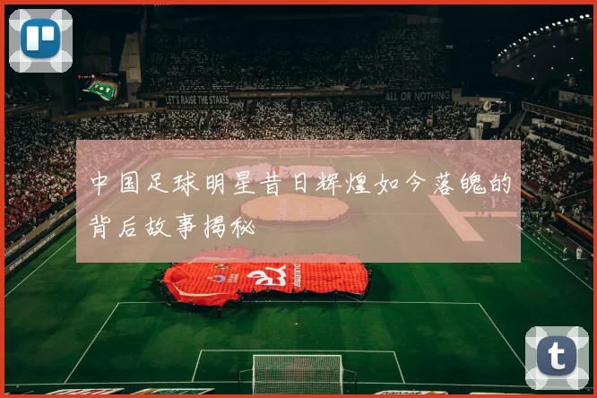 中国足球明星昔日辉煌如今落魄的背后故事揭秘